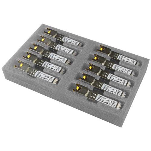 StarTech.com Cisco GLC-T Compatible SFP Module (10 Pack) - 1000BASE-T - SFP to RJ45 Cat6/Cat5e - 1GE Gigabit Ethernet SFP - RJ-45 100m - Cisco Firepower ASR920 IE2000