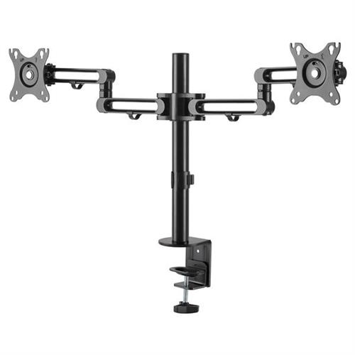 StarTech.com Desk Mount Dual Monitor Arm - Desk Clamp VESA Compatible Monitor Mount for up to 32" (17.6lb/8kg) Displays - Ergonomic Articulating Monitor Arm - Height Adjustable/Tilt/Swivel/Rotating Clamp 8 kg 81.3 cm (32") 100 x 100 mm Height ad