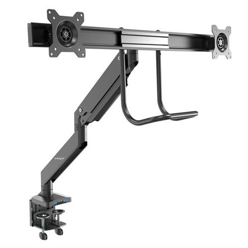 StarTech.com Desk Mount Dual Monitor Arm with USB & Audio - Slim Full Motion Adjustable Dual Monitor VESA Mount for up to 32" (17.6lb/8kg) Displays - Ergonomic Articulating - C-Clamp/Grommet Clamp 16 kg 43.2 cm (17") 81.3 cm (32") 100 x 100 mm