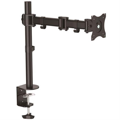 StarTech.com Desk Mount Monitor Arm for up to 34" (17.6lb/8kg) VESA Compatible Displays - Articulating Pole Mount Single Monitor Arm - Ergonomic Height Adjustable Monitor Mount - Desk Clamp/Grommet Clamp 8 kg 33 cm (13") 68.6 cm (27") 100 x 100