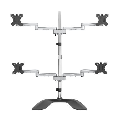 StarTech Desktop Quad Monitor Stand - Ergonomic VESA 4 Monitor Arm (2x2) up t...