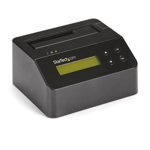 StarTech.com Single Bay Hard Drive Eraser Standalone HDD/SSD Sanitizer USB 3.0 to SATA II (3 Gbps) 9 Erase Modes LCD Display Secure Erase Hard Disk Sanitizer Dock DB-9 Printer Port TAA Compliant