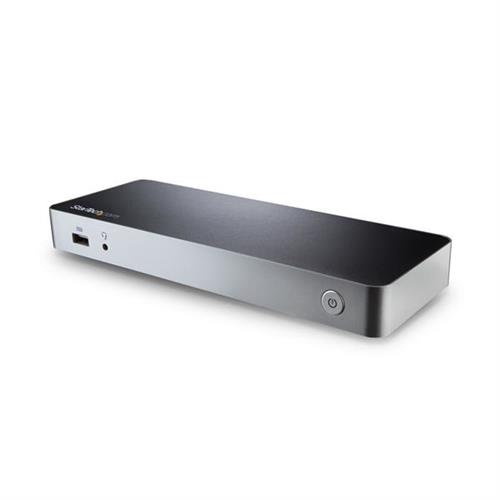 StarTech.com Dual Monitor USB C Docking Station with 60W Power Delivery for Windows Laptops - USB C to HDMI / DVI Dock - USB 3.1 Gen 1 Type C Dock w/ Charging - Thunderbolt 3 Compatible