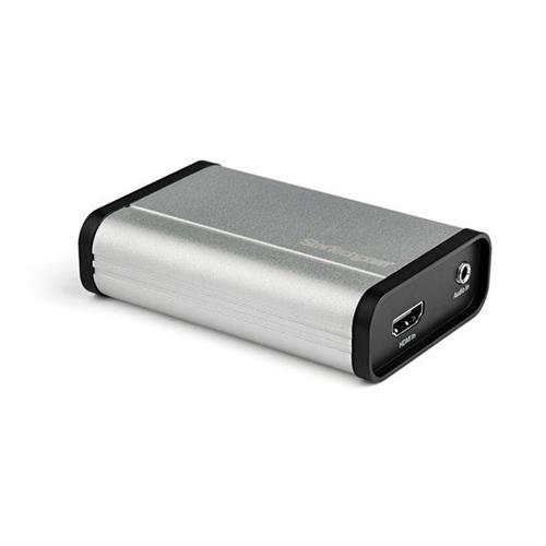 StarTech.com HDMI to USB C Video Capture Device 1080p 60fps - UVC - External USB 3.0 Type-C Capture/Live Streaming - HDMI Audio/Video Recorder Adapter - Works with USB-C/USB-A/Thunderbolt 3 - TAA Black Silver USB 3.2 Gen 1 (3.1 Gen 1) 1920 x 1080