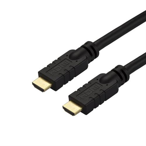 StarTech.com 50ft (15m) HDMI 2.0 Cable - 4K 60Hz Active HDMI Cable - CL2 Rated for In Wall Installation - Long Durable High Speed UHD HDMI Cable - ARC HDR 18Gbps - Male to Male Cord - Black