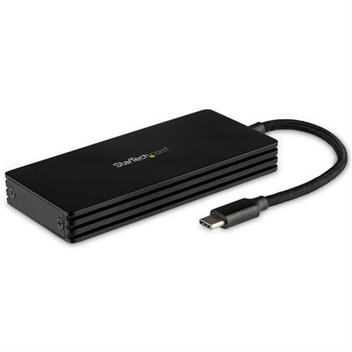 StarTech.com M.2 SSD Enclosure for M.2 SATA Drives - USB 3.1 (10Gbps) - USB-C SSD enclosure M.2 M.2 6 Gbit/s USB connectivity Black