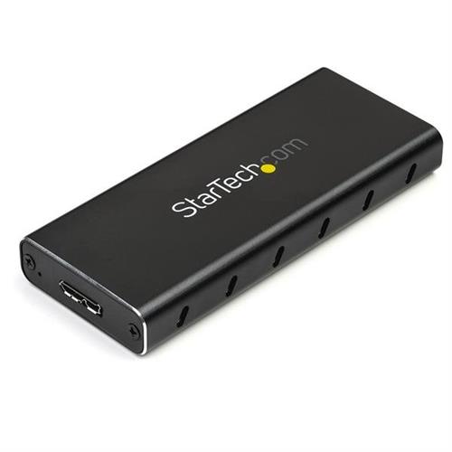 StarTech.com M.2 SSD Enclosure for M.2 SATA SSDs - USB 3.1 (10Gbps) with USB-C Cable - TAA