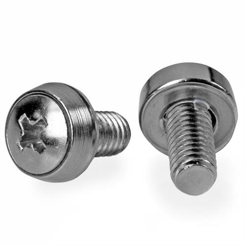 Photos - Other for Computer Startech.com 100-Pack M6 12mm Screws Mounting Screws for 19" or 10" Server Racks Cabinets and Enclosures Silver