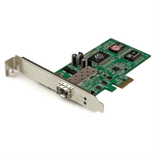 StarTech.com PCI Express Gigabit Ethernet Fiber Network Card w/ Open SFP - PCIe SFP Network Card Adapter NIC - TAA. Internal. Connectivity technology: Wired Host interface: PCI Express Interface: Fiber. Maximum data transfer rate: 2000 Mbit/s