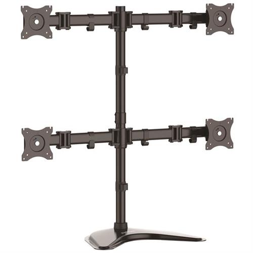 StarTech.com Quad-Monitor Desktop Stand - Articulating - For up to 27" (17.6lb/8kg) Displays