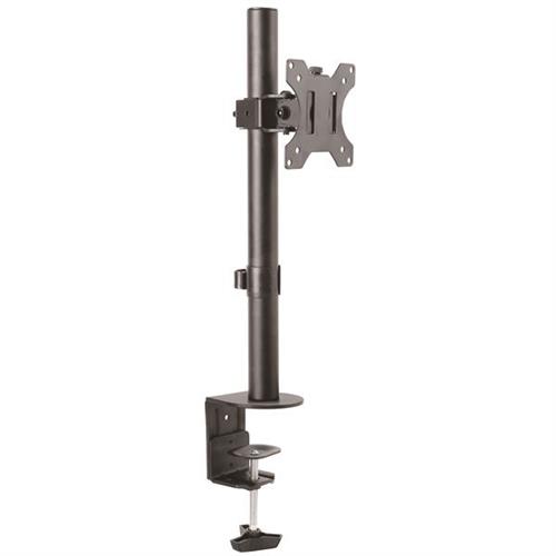 StarTech.com Single Monitor Desk Mount - Single Screen Heavy Duty Pole Mount for up to 34" (17.6lb/8kg) VESA Compatible Displays - Ergonomic Height Adjustable Monitor Arm Mount - Desk Clamp/Grommet