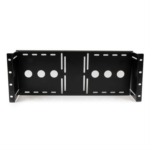 StarTech.com 4U Universal VESA LCD Monitor Mounting Bracket for 19-inch Rack or Cabinet - TAA Compliant - Cold-Pressed Steel Bracket