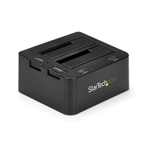 StarTech.com Dual-Bay USB 3.0 to SATA Hard Drive Docking Station USB Hard Drive Dock External 2.5/3.5" SATA I/II/III SSD/HDD Docking Station Hot-Swap Hard Drive Bay Top-Loading HDD SSD Serial ATA Serial ATA II Serial ATA III 2.53.5" 8 TB