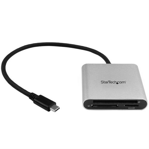 StarTech.com USB 3.0 Flash Memory Multi-Card Reader / Writer with USB-C - SD microSD CompactFlash