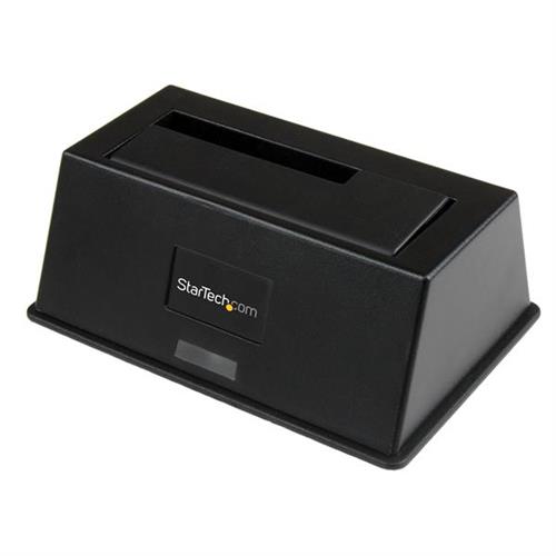 StarTech.com Single Bay USB 3.0 to SATA Hard Drive Docking Station USB 3.0 (5 Gbps) Hard Drive Dock External 2.5/3.5" SATA I/II/III HDD/SSD Docking Station Top-Loading Hard Drive Bay HDD SSD Serial ATA Serial ATA II Serial ATA III 2.53.5"