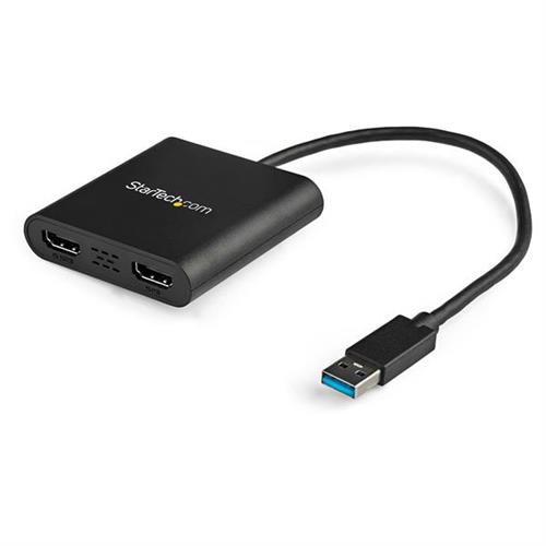 StarTech.com USB 3.0 to Dual HDMI Adapter USB to 2x HDMI Monitor Converter for Windows (no support for macOS/ChromeOS/Linux) - TAA