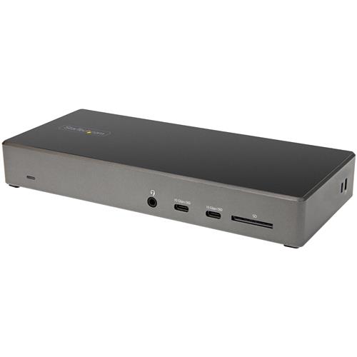 StarTech.com USB C Dock - Triple 4K Monitor USB Type-C Docking Station - 100W Power Delivery - DP 1.4 Alt Mode & DSC 2x DisplayPort 1.4/HDMI 2.0 - 6xUSB (2x 10Gbps) SD - Windows/Chrome