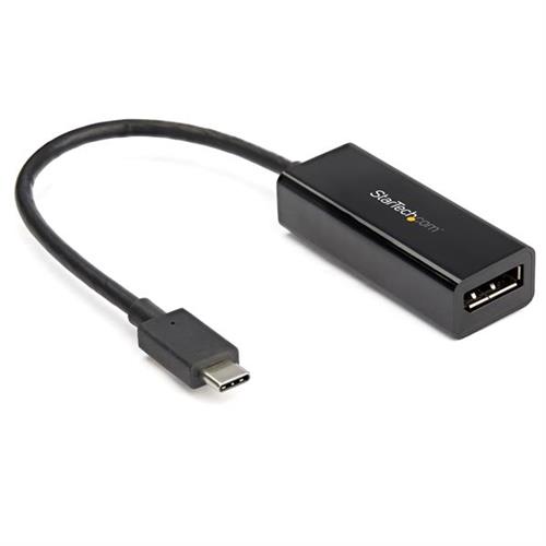 StarTech.com USB C to DisplayPort Adapter - 8K/5K/4K USB Type C to DP 1.4 Alt Mode Video Converter - HBR3/DSC/HDR - 8K 60Hz Thunderbolt 3 Compatible DisplayPort Monitor Display Adapter USB Type-C DisplayPort output 7680 x 4320 pixels