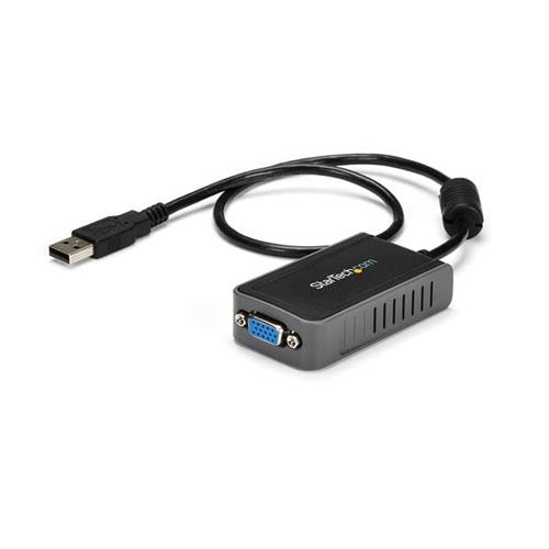 StarTech.com USB 2.0 to VGA Adapter USB to VGA Monitor Converter for Windows 1440x900 (no support for macOS/ChromeOS/Linux) - TAA 2.0 USB Type-A VGA (D-Sub) output 1600 x 1200 pixels