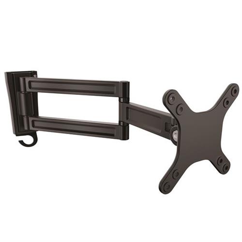 StarTech.com Wall-Mount Monitor Arm - Dual Swivel - For up to 34" (33.1lb/15kg) Displays 15 kg 33 cm (13") 68.6 cm (27") 75 x 75 mm 100 x 100 mm Black