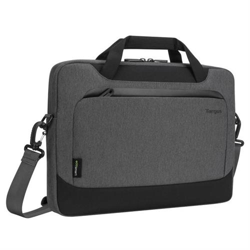 Targus Cypress EcoSmart. Case type: Briefcase Maximum screen size: 35.6 cm (14") Carrying handle(s) Shoulder strap. Weight: 600 g. Surface coloration: Monochromatic