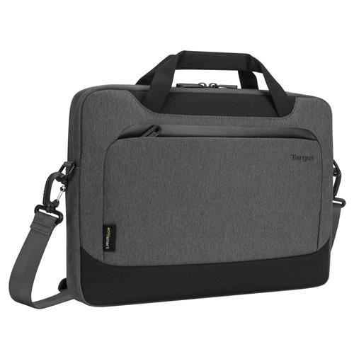 Targus Cypress EcoSmart. Case type: Briefcase Maximum screen size: 39.6 cm (15.6") Carrying handle(s) Shoulder strap. Weight: 600 g. Surface coloration: Monochromatic