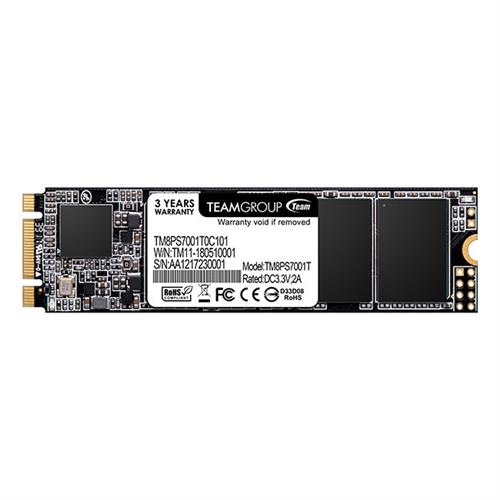 Team Group MS30. SSD capacity: 1 TB SSD form factor: M.2 Read speed: 550 MB/s Write speed: 500 MB/s Data transfer rate: 6 Gbit/s Component for: PC/Laptop
