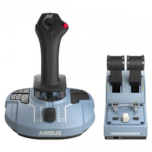 Thrustmaster TCA Officer Pack Airbus Edition Black Blue USB Flight Sim Analogue / Digital PC