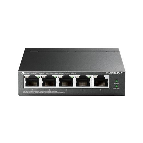 TP-LINK TL-SG1005LP Unmanaged Gigabit Ethernet (10/100/1000) Power over Ethernet (PoE) Wall mountable