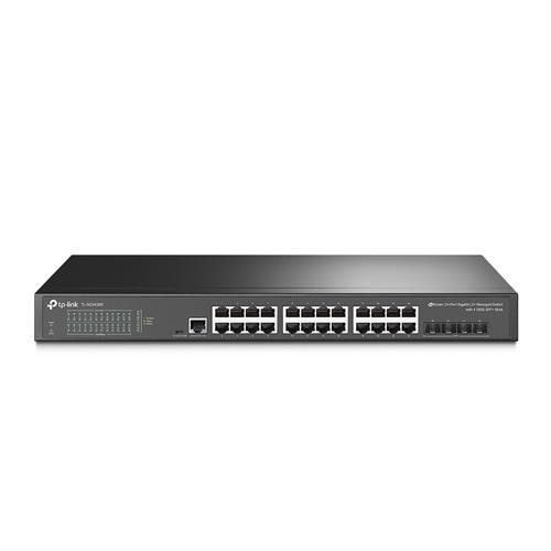 TP-Link JetStream 24-Port Gigabit L2+ Managed Switch with 4 10GE SFP+ Slots Managed L2+/L3 Gigabit Ethernet (10/100/1000) Rack mounting 1U