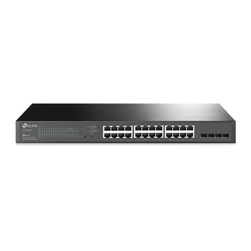 TP-Link JetStream 28-Port Gigabit Smart PoE Switch with 24-Port PoE+
