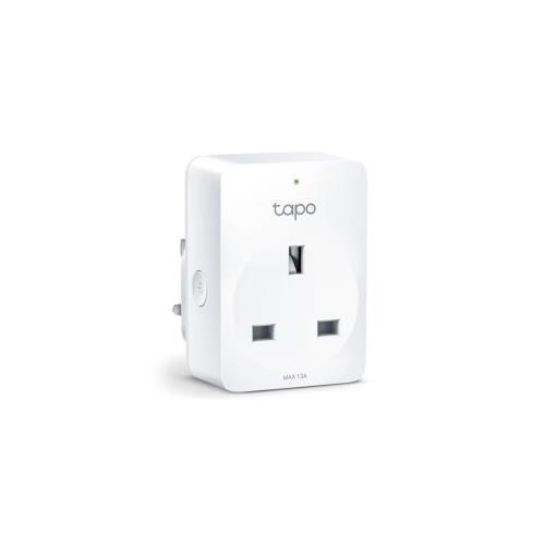 TP-Link Tapo Mini Smart Wi-Fi Socket Energy Monitoring Indoor White Home Office Status Android iOS Wireless