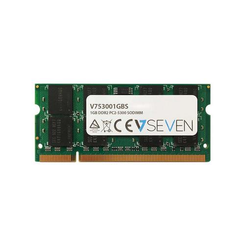 V7 1GB DDR2 PC2-5300 667Mhz SO DIMM Notebook Memory Module - V753001GBS