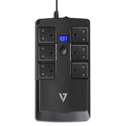 Ups Display LCD Display UPS V7 - POWER 600VA DESKTOP UPS LCD 4 IEC OUT LINE ...