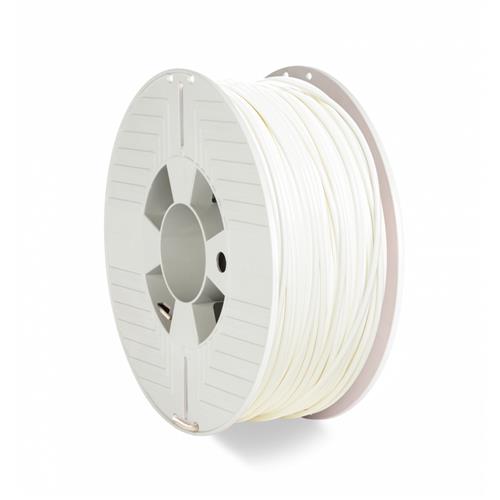 Verbatim 55058. Printing material: Polyethylene Terephthalate Glycol (PETG) Printing colours: White Brand compatibility: Verbatim. Weight: 1 kg Diameter: 2.85 mm