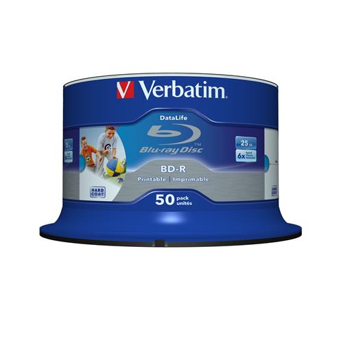 Verbatim 43812 blank Blu-Ray disc BD-R 25 GB 50 pc(s)