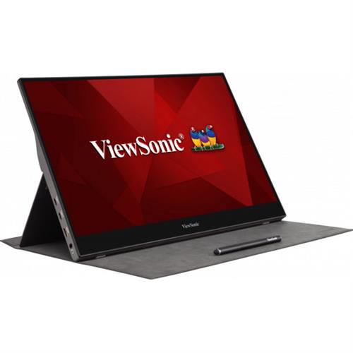 Viewsonic TD1655 computer monitor 39.6 cm (15.6") 1920 x 1080 pixels Full HD LED Touchscreen Multi-user Black Silver