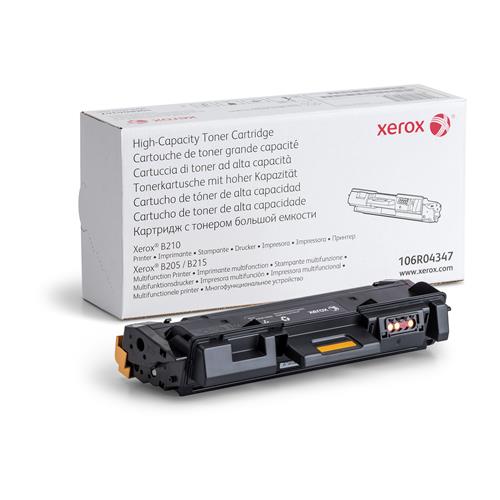 Xerox Genuine B205 Multifunction Printer/B210 Printer/B215 Multifunction Printer Black High capacity Toner Cartridge (3000 Pages) - 106R04347