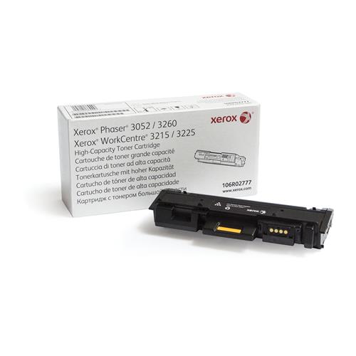 Xerox Genuine Phaser 3052/3260 WorkCentre 3215/3225 Black High capacity Toner Cartridge (3000 Pages) - 106R02777