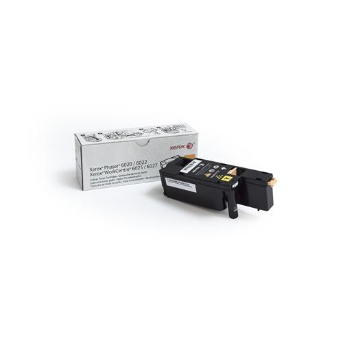 Xerox Genuine Phaser 6020/6022 WorkCentre 6025/6027 Yellow Standard capacity Toner Cartridge (1000 Pages) - 106R02758. Colour toner page yield: 1000 pages Printing colours: Yellow Quantity per pack: 1 pc(s)