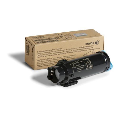 Xerox Genuine Phaser 6510 WorkCentre 6515 Cyan Standard capacity Toner Cartridge (1000 Pages) - 106R03473. Colour toner page yield: 1000 pages Printing colours: Cyan Quantity per pack: 1 pc(s)