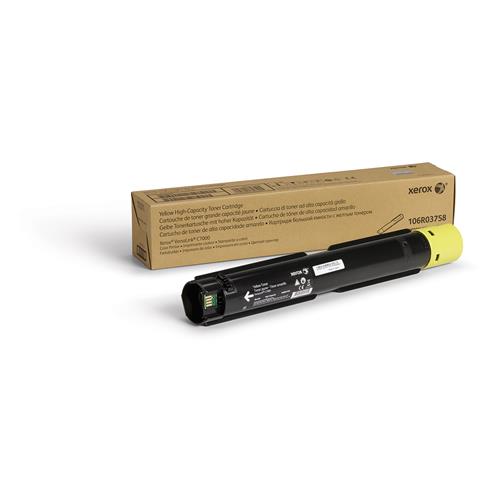Xerox Genuine VersaLink C7000 Color Printer Yellow High capacity Toner Cartridge (10100 Pages) - 106R03758