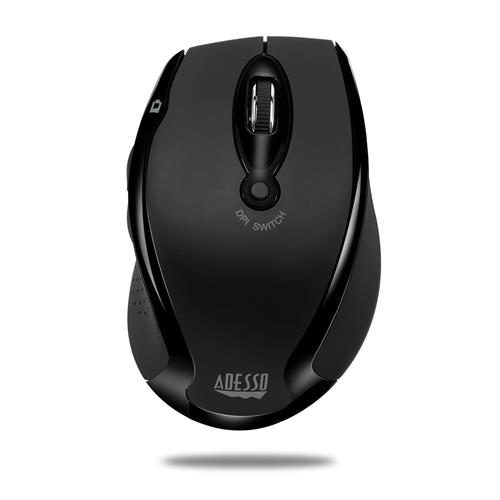 Adesso iMouse M20B - Wireless Ergonomic Optical Mouse Right-hand Optical RF Wireless 1600 DPI Black