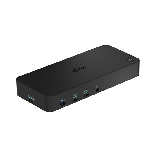 i-tec USB 3.0 / USB-C / Thunderbolt 3x 4K Docking Station + Power Delivery 100W Wired USB 3.2 Gen 1 (3.1 Gen 1) Type-C 100 W 3.5 mm 101001000 Mbit/s Black