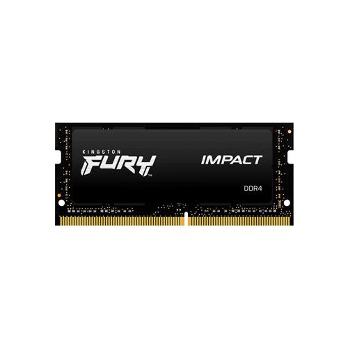 Kingston Technology FURY 8GB 3200MT/s DDR4 CL20 SODIMM Impact 8 GB 1 x 8 GB DDR4 260-pin SO-DIMM Black