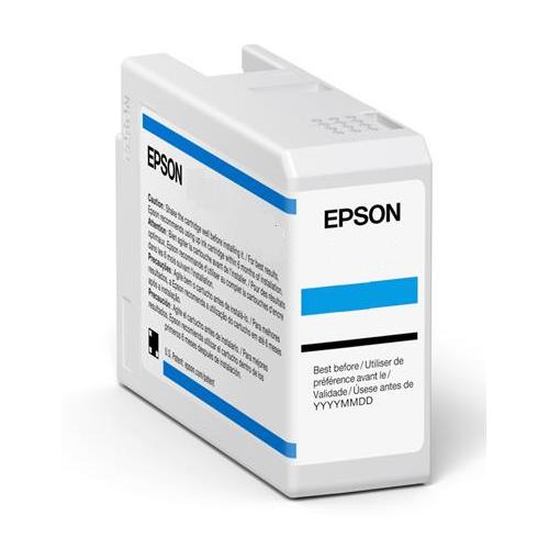Epson Singlepack Light Cyan T47A5 UltraChrome Pro 10 ink 50ml. Colour ink type: Pigment-based ink Cartridge capacity: Standard Yield Supply type: Single pack Colour ink volume: 50 ml Printing colours: Cyan Quantity per pack: 1 pc(s)