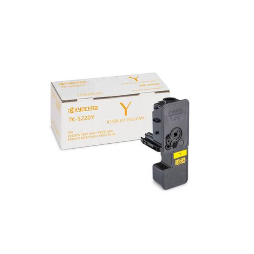 KYOCERA TK-5220Y. Colour toner page yield: 1200 pages Printing colours: Yellow Quantity per pack: 1 pc(s)