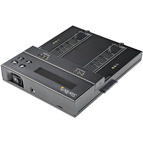 StarTech.com Standalone M.2 SATA & M.2 NVMe Duplicator and Eraser - HDD/SSD Cloner/Wiper for M.2 PCIe AHCI/NVMe M.2 SATA 2.5/3.5" SATA Drives - External Hard Drive Eraser/Duplicator TAA