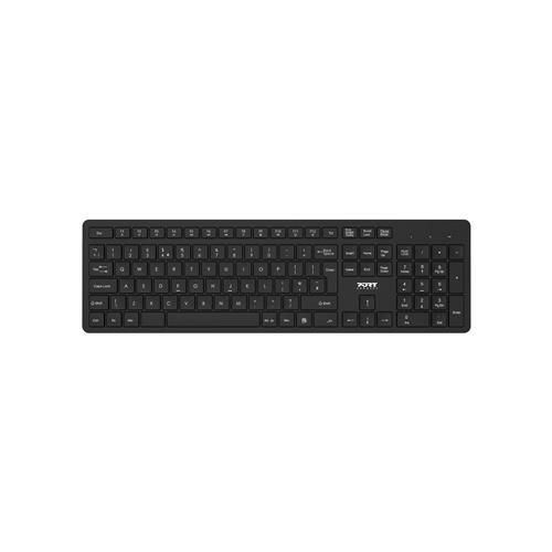 Port Designs PORT Connect - PACK KEYBOARD + MOUSE MEDIUM- WIRELESS UK. Keyboard form factor: Full-size (100%). Keyboard style: Straight. Keyboard layout: QWERTY Recommended usage: Office. Product colour: Black. Mouse included