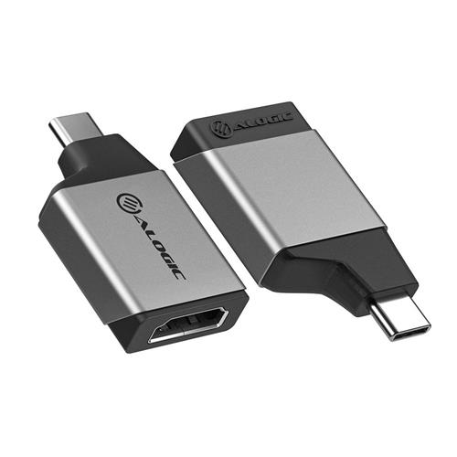 ALOGIC ULCHDMN-SGR USB graphics adapter 3840 x 2160 pixels Black Grey
